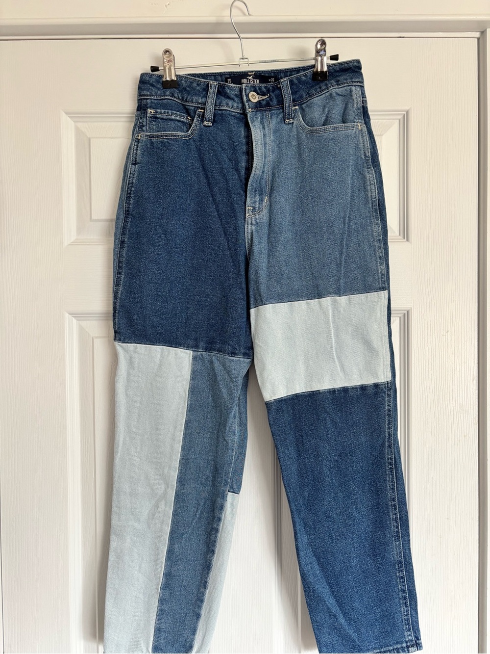 Hollister Patchwork Blue Denim Jeans